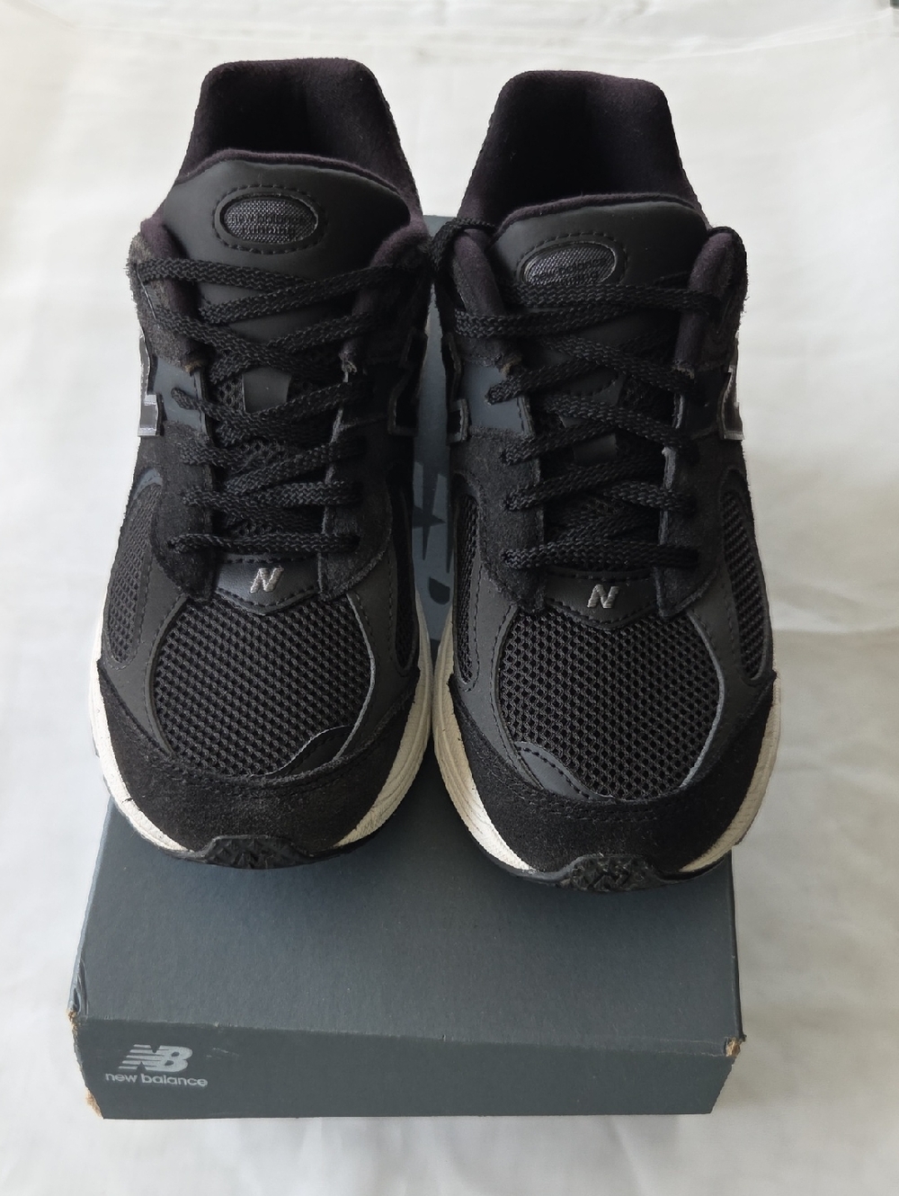 New Balance Black and White Kids Athletic Sneakers